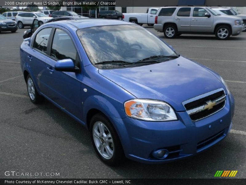 Bright Blue Metallic / Charcoal 2008 Chevrolet Aveo LS Sedan