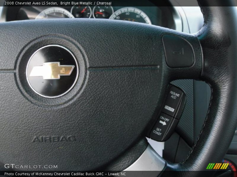 Bright Blue Metallic / Charcoal 2008 Chevrolet Aveo LS Sedan