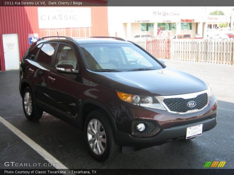 Dark Cherry / Beige 2011 Kia Sorento LX V6