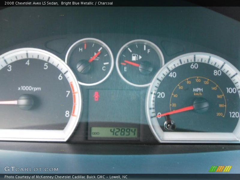 Bright Blue Metallic / Charcoal 2008 Chevrolet Aveo LS Sedan