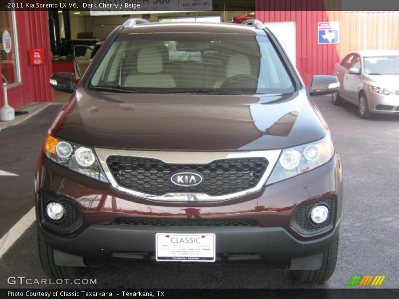 Dark Cherry / Beige 2011 Kia Sorento LX V6