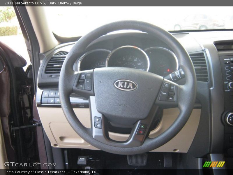 Dark Cherry / Beige 2011 Kia Sorento LX V6