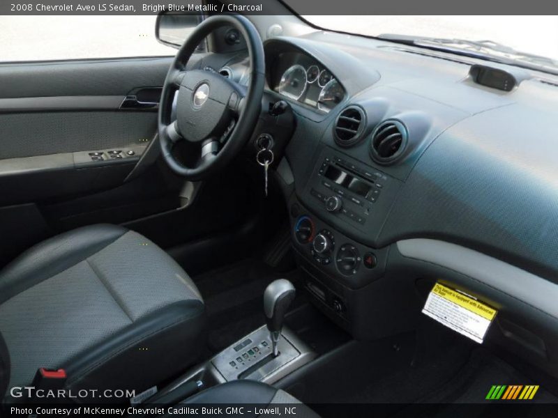 Bright Blue Metallic / Charcoal 2008 Chevrolet Aveo LS Sedan