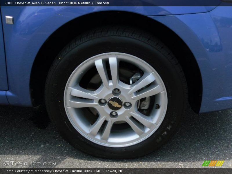 Bright Blue Metallic / Charcoal 2008 Chevrolet Aveo LS Sedan