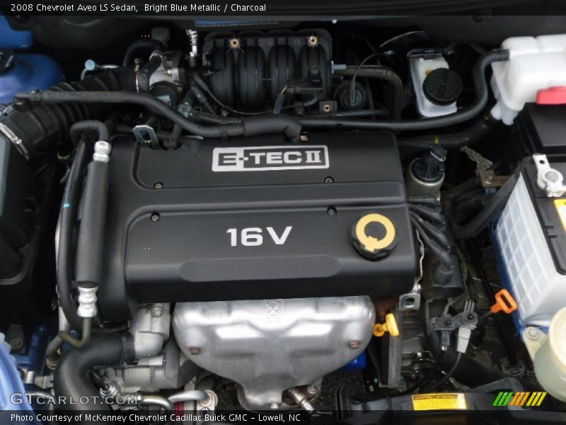Bright Blue Metallic / Charcoal 2008 Chevrolet Aveo LS Sedan