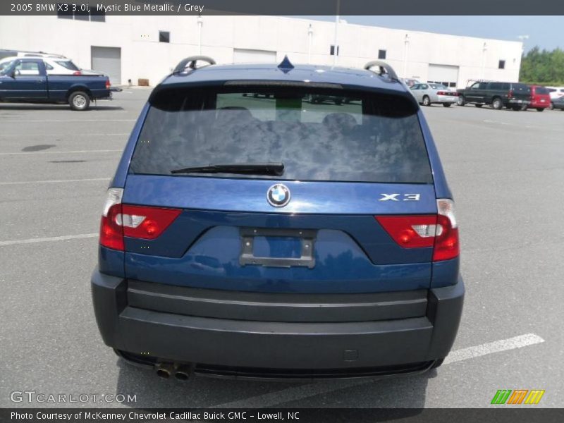 Mystic Blue Metallic / Grey 2005 BMW X3 3.0i