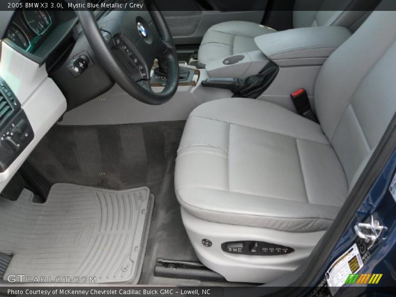 Mystic Blue Metallic / Grey 2005 BMW X3 3.0i