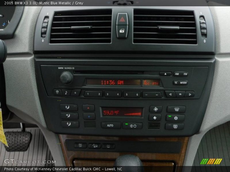 Mystic Blue Metallic / Grey 2005 BMW X3 3.0i