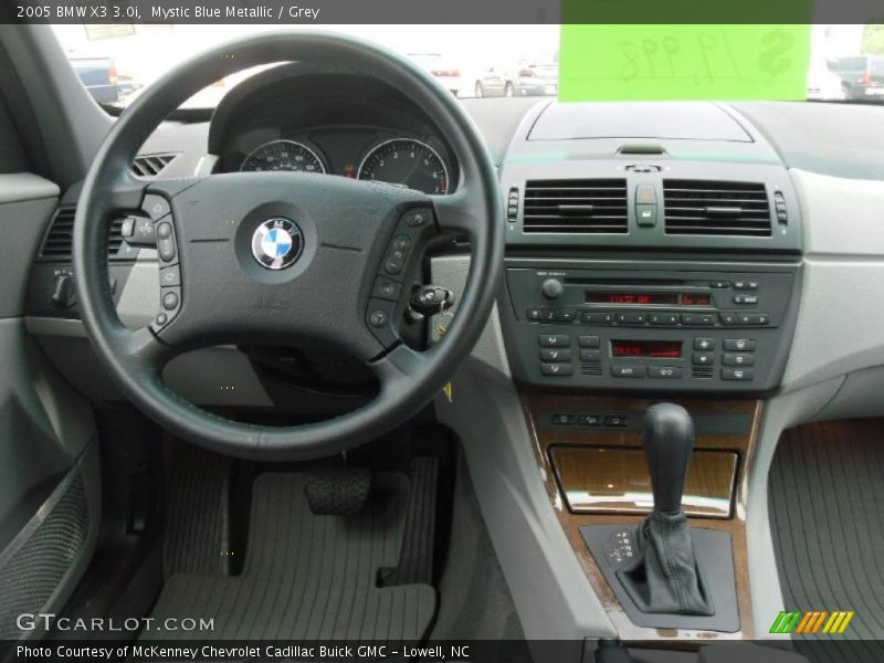 Mystic Blue Metallic / Grey 2005 BMW X3 3.0i