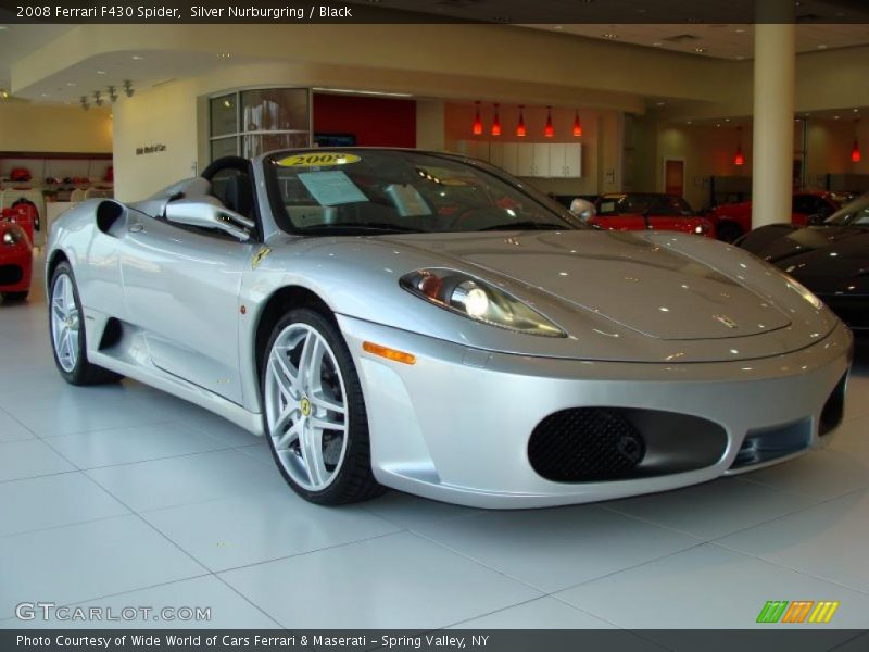 Silver Nurburgring / Black 2008 Ferrari F430 Spider