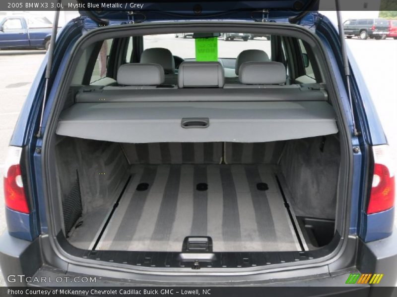 Mystic Blue Metallic / Grey 2005 BMW X3 3.0i