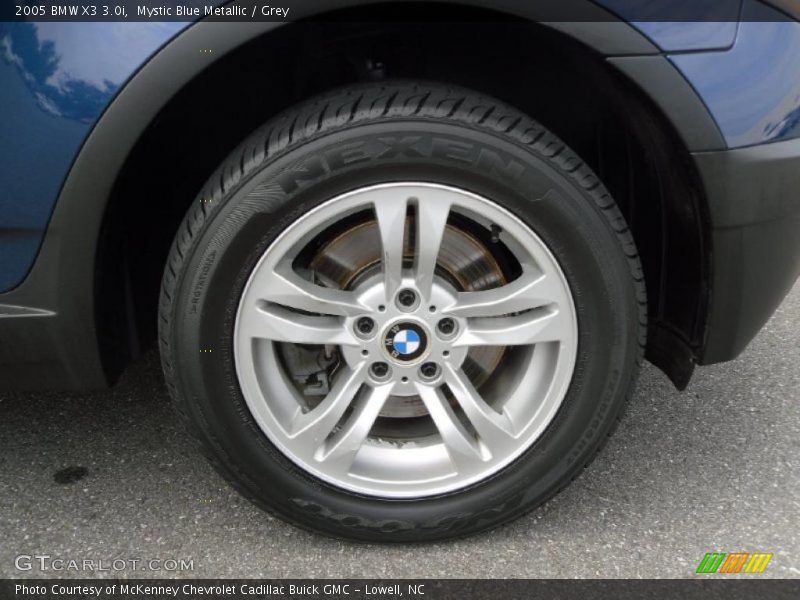 Mystic Blue Metallic / Grey 2005 BMW X3 3.0i