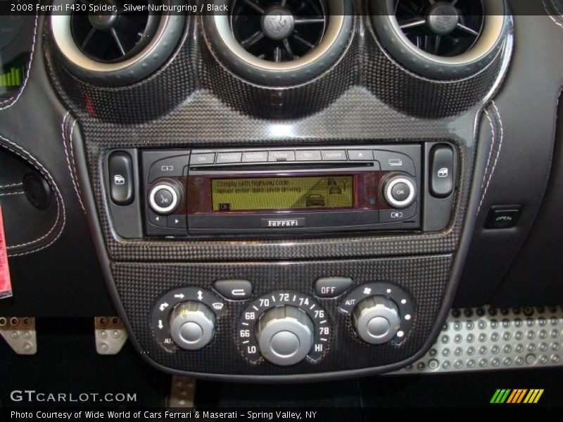 Silver Nurburgring / Black 2008 Ferrari F430 Spider