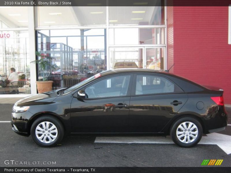 Ebony Black / Stone 2010 Kia Forte EX