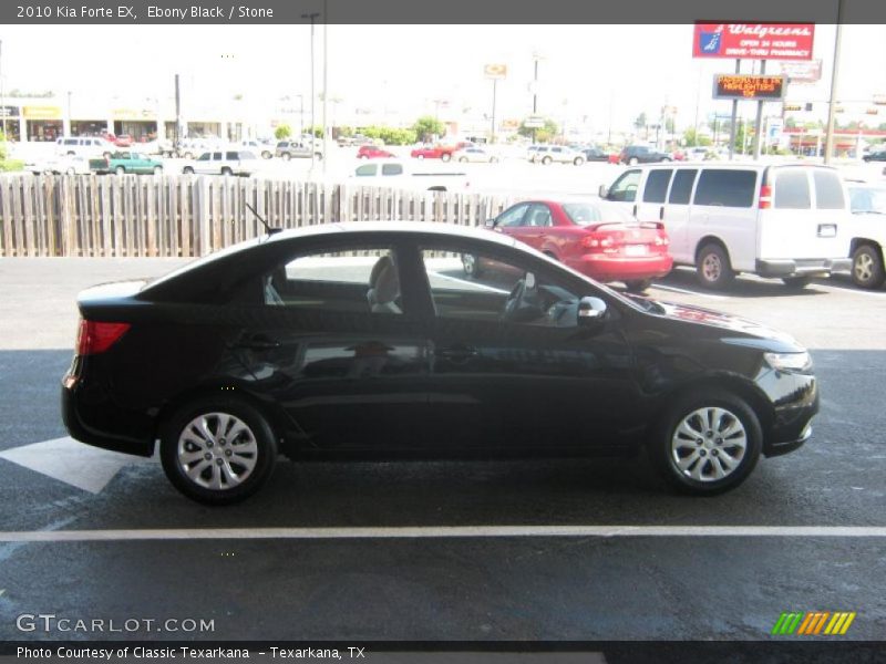 Ebony Black / Stone 2010 Kia Forte EX