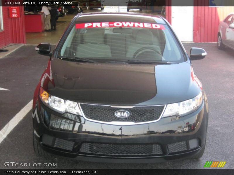 Ebony Black / Stone 2010 Kia Forte EX