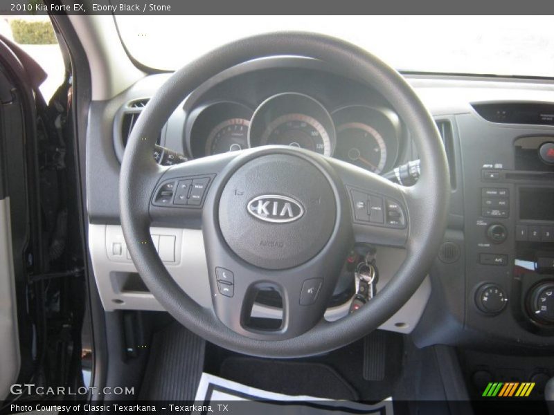 Ebony Black / Stone 2010 Kia Forte EX