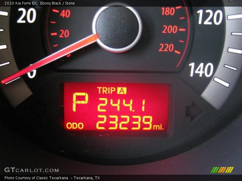 Ebony Black / Stone 2010 Kia Forte EX