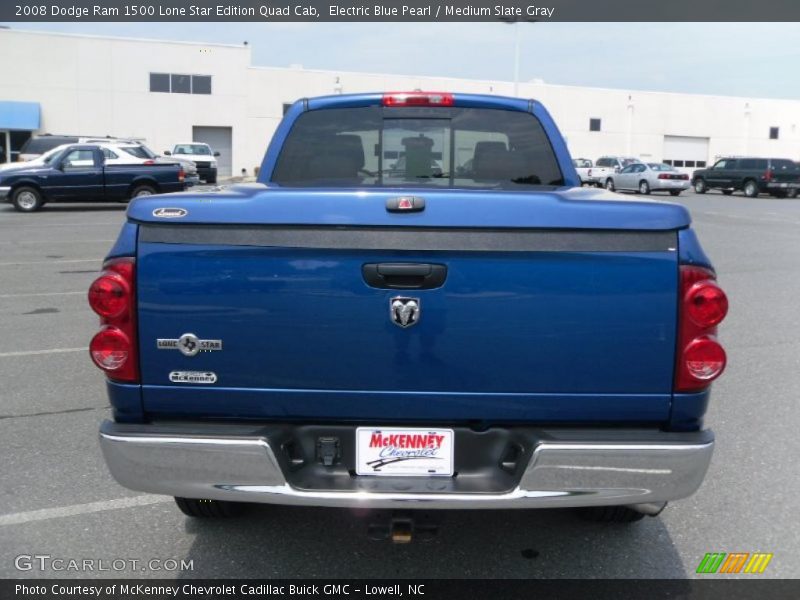 Electric Blue Pearl / Medium Slate Gray 2008 Dodge Ram 1500 Lone Star Edition Quad Cab
