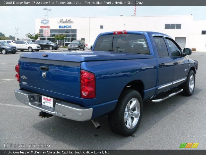Electric Blue Pearl / Medium Slate Gray 2008 Dodge Ram 1500 Lone Star Edition Quad Cab