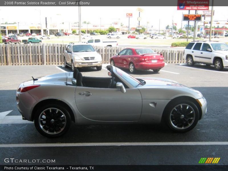 Cool Silver / Ebony 2008 Pontiac Solstice Roadster