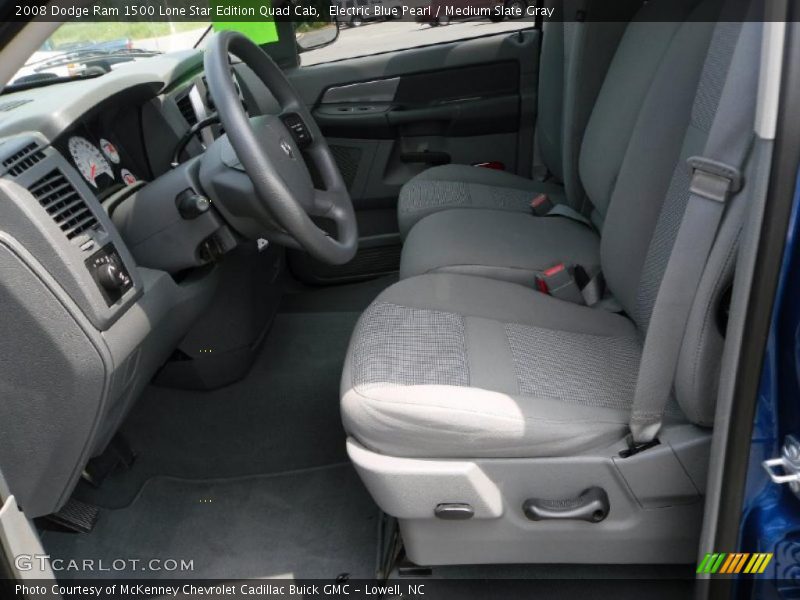 Electric Blue Pearl / Medium Slate Gray 2008 Dodge Ram 1500 Lone Star Edition Quad Cab