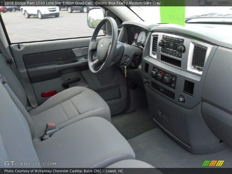 Electric Blue Pearl / Medium Slate Gray 2008 Dodge Ram 1500 Lone Star Edition Quad Cab