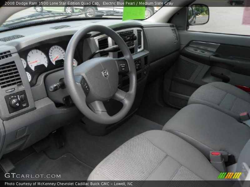 Electric Blue Pearl / Medium Slate Gray 2008 Dodge Ram 1500 Lone Star Edition Quad Cab