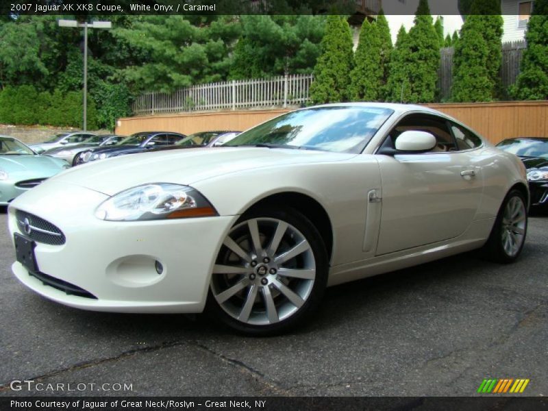 White Onyx / Caramel 2007 Jaguar XK XK8 Coupe