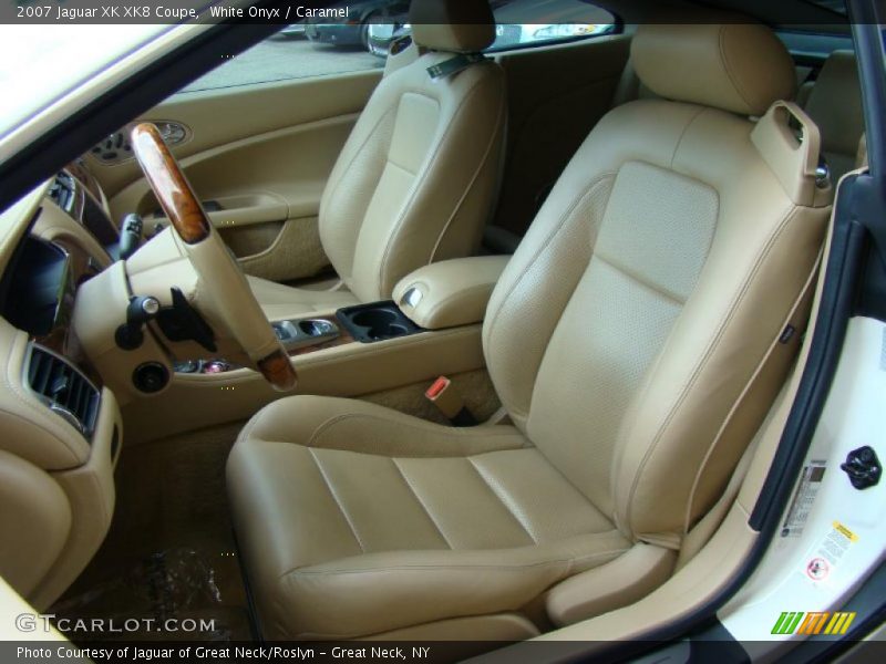 White Onyx / Caramel 2007 Jaguar XK XK8 Coupe