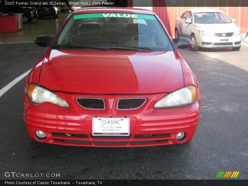 Bright Red / Dark Pewter 2002 Pontiac Grand Am SE Sedan