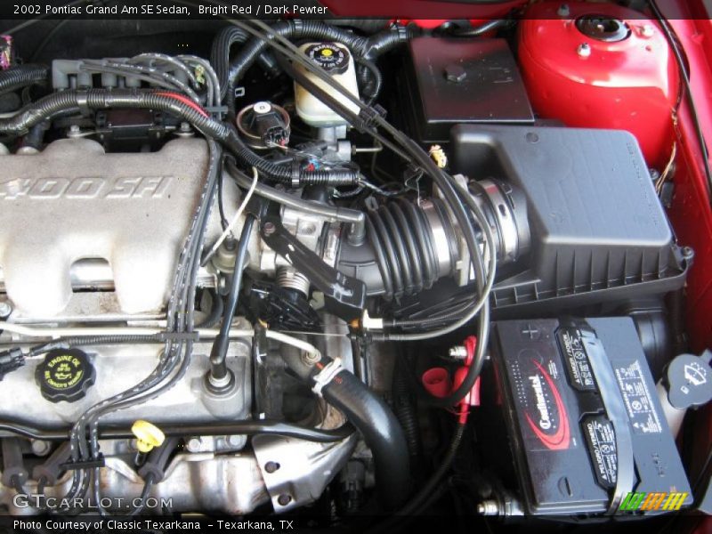 Bright Red / Dark Pewter 2002 Pontiac Grand Am SE Sedan