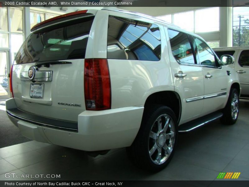 White Diamond / Cocoa/Light Cashmere 2008 Cadillac Escalade AWD