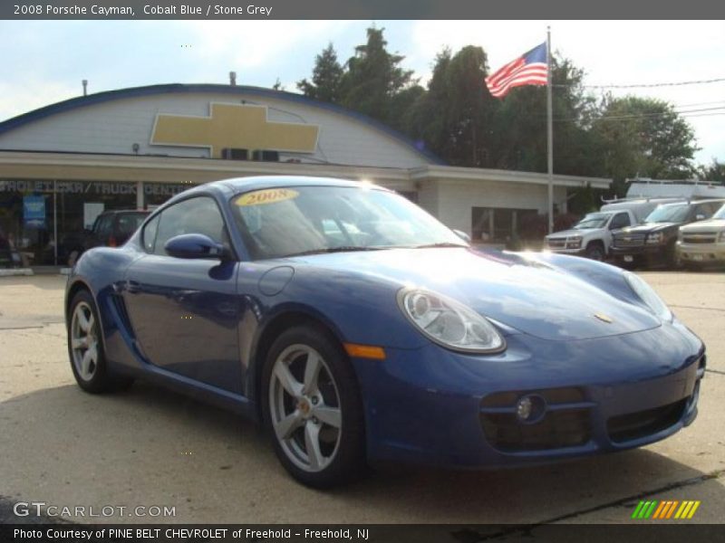 Cobalt Blue / Stone Grey 2008 Porsche Cayman