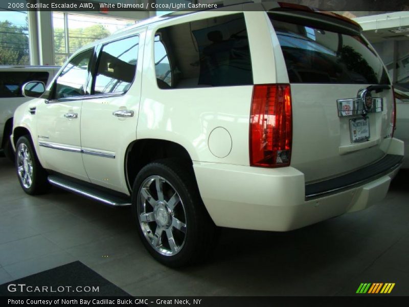 White Diamond / Cocoa/Light Cashmere 2008 Cadillac Escalade AWD