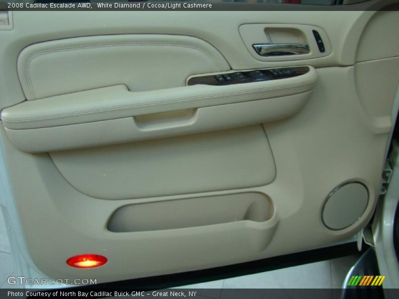White Diamond / Cocoa/Light Cashmere 2008 Cadillac Escalade AWD