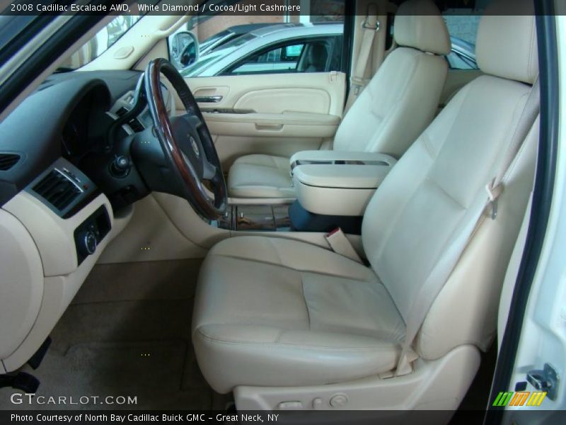 White Diamond / Cocoa/Light Cashmere 2008 Cadillac Escalade AWD