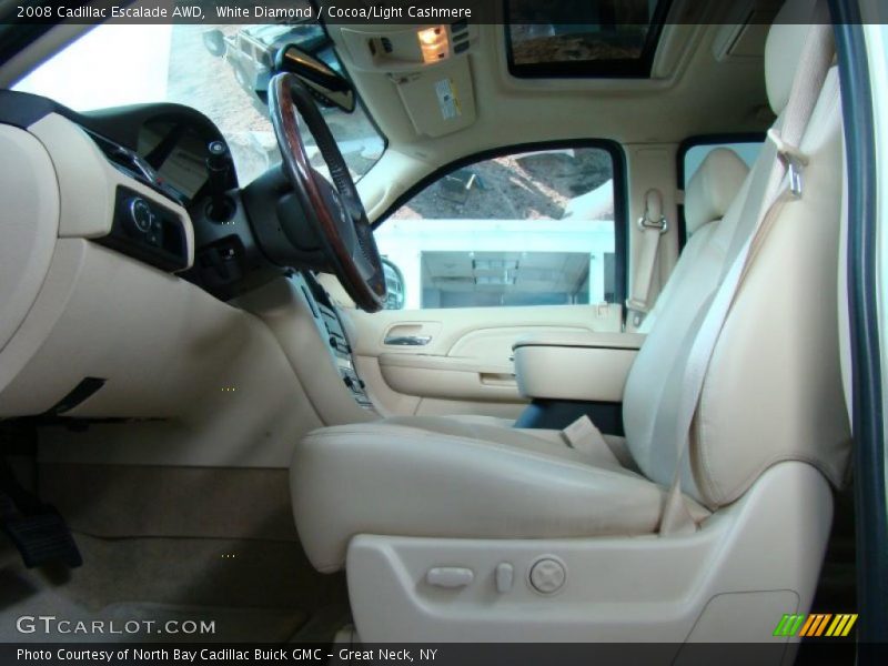 White Diamond / Cocoa/Light Cashmere 2008 Cadillac Escalade AWD