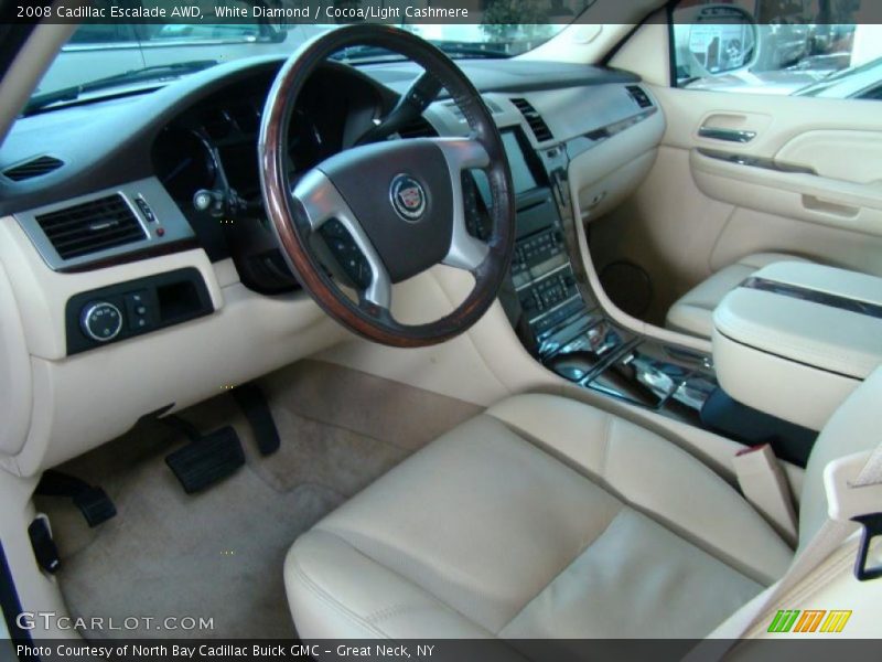 White Diamond / Cocoa/Light Cashmere 2008 Cadillac Escalade AWD