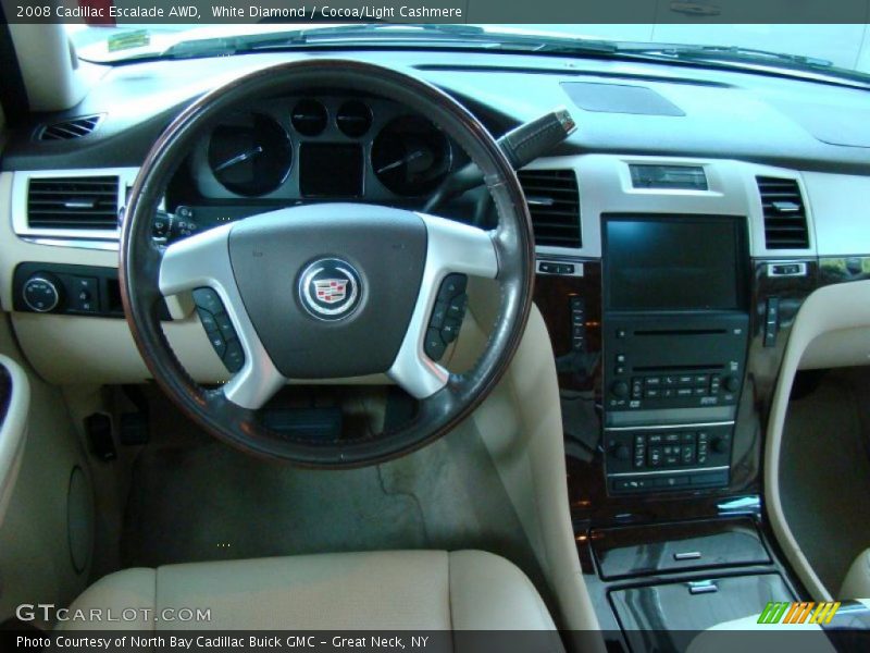 White Diamond / Cocoa/Light Cashmere 2008 Cadillac Escalade AWD