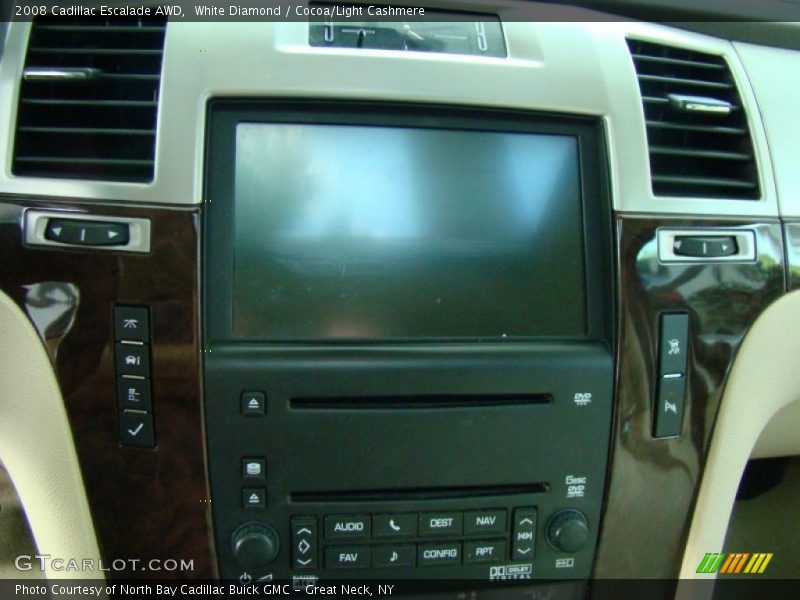 White Diamond / Cocoa/Light Cashmere 2008 Cadillac Escalade AWD
