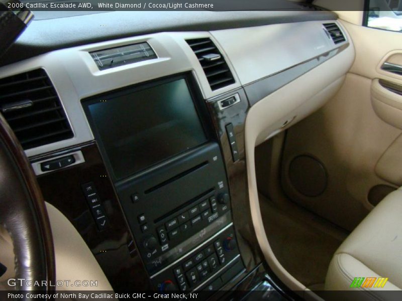 White Diamond / Cocoa/Light Cashmere 2008 Cadillac Escalade AWD