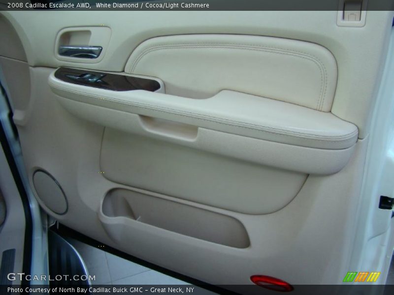 White Diamond / Cocoa/Light Cashmere 2008 Cadillac Escalade AWD
