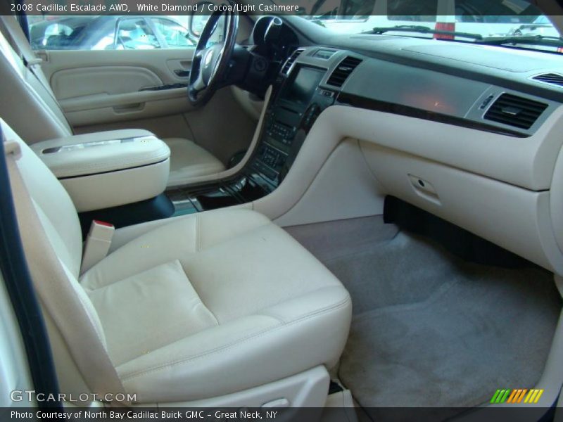 White Diamond / Cocoa/Light Cashmere 2008 Cadillac Escalade AWD