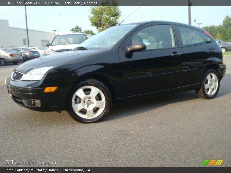 Pitch Black / Charcoal 2007 Ford Focus ZX3 SES Coupe