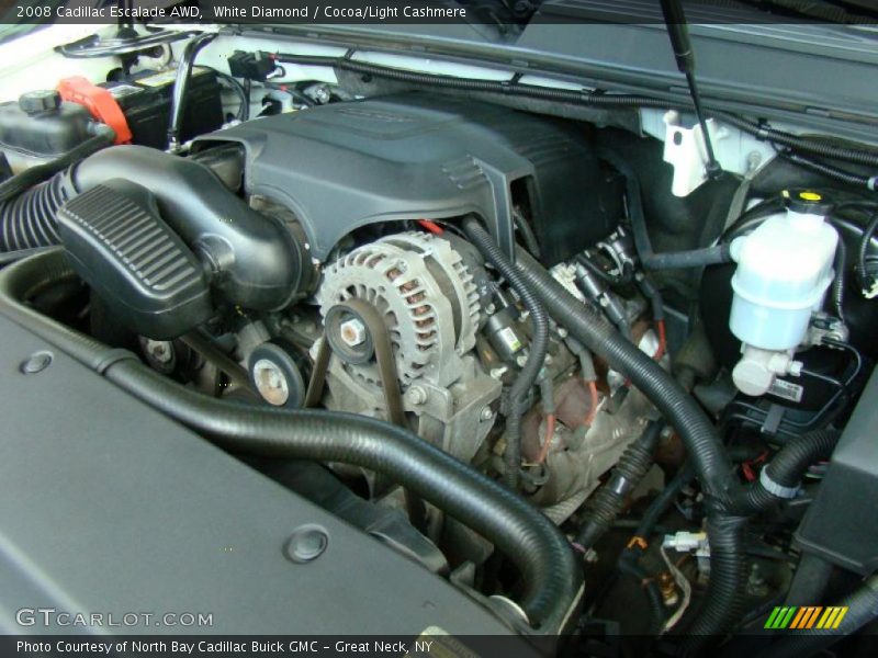 White Diamond / Cocoa/Light Cashmere 2008 Cadillac Escalade AWD