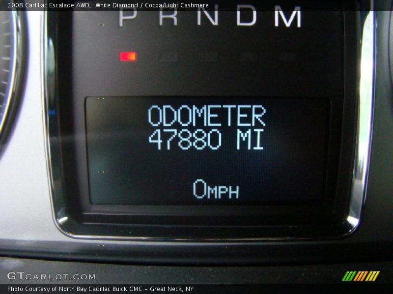 White Diamond / Cocoa/Light Cashmere 2008 Cadillac Escalade AWD