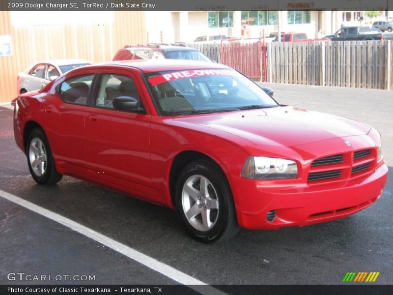 TorRed / Dark Slate Gray 2009 Dodge Charger SE