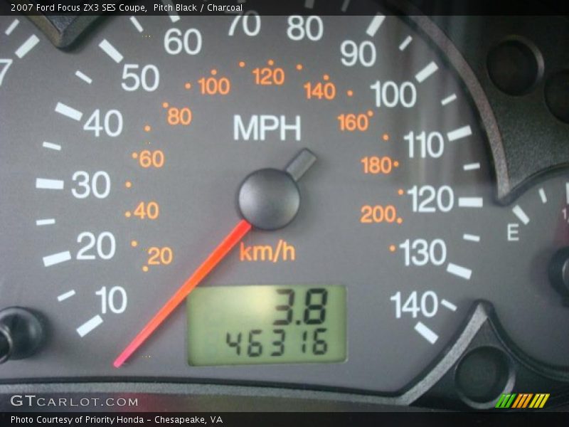 Pitch Black / Charcoal 2007 Ford Focus ZX3 SES Coupe