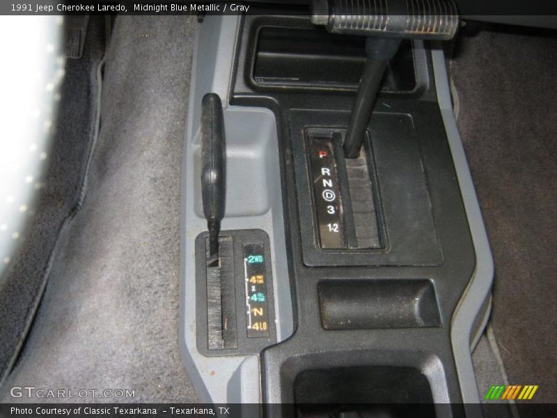 Midnight Blue Metallic / Gray 1991 Jeep Cherokee Laredo